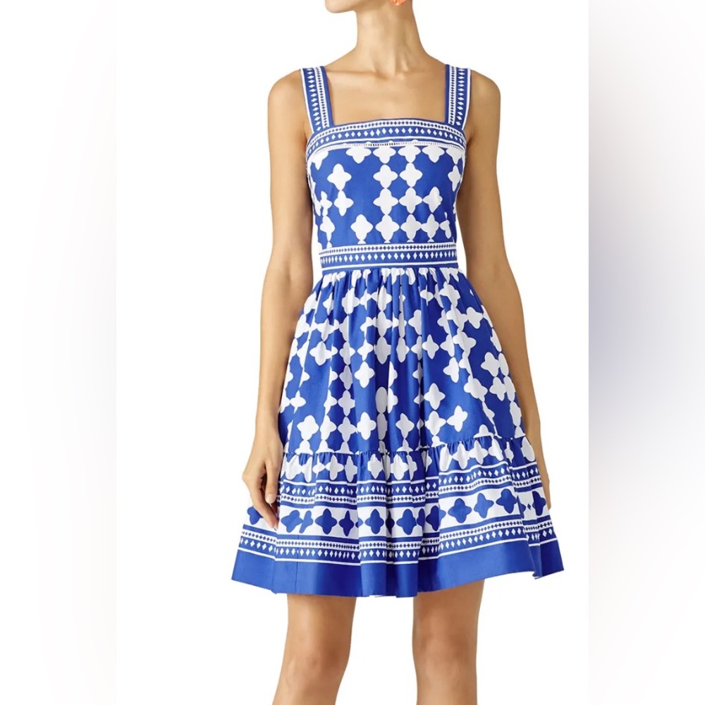 Kate Spade Blue Lantern Fit and Flare Dress
